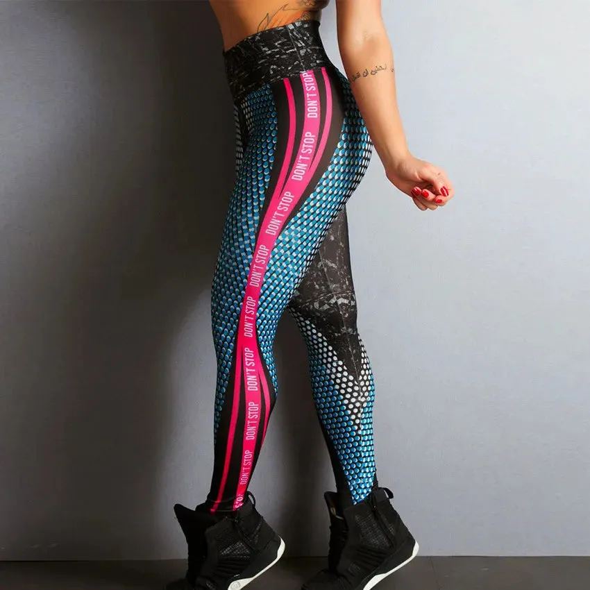 2024 Digital Print Yoga Leggings – Quick-Dry, High Elastic