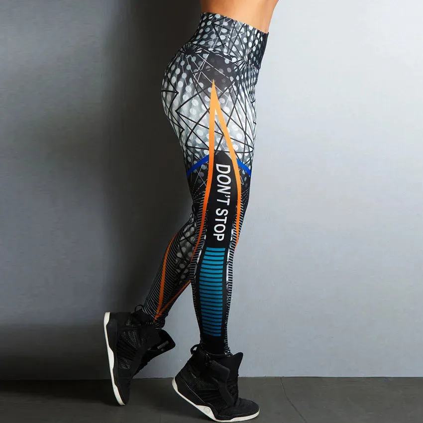 2024 Digital Print Yoga Leggings – Quick-Dry, High Elastic