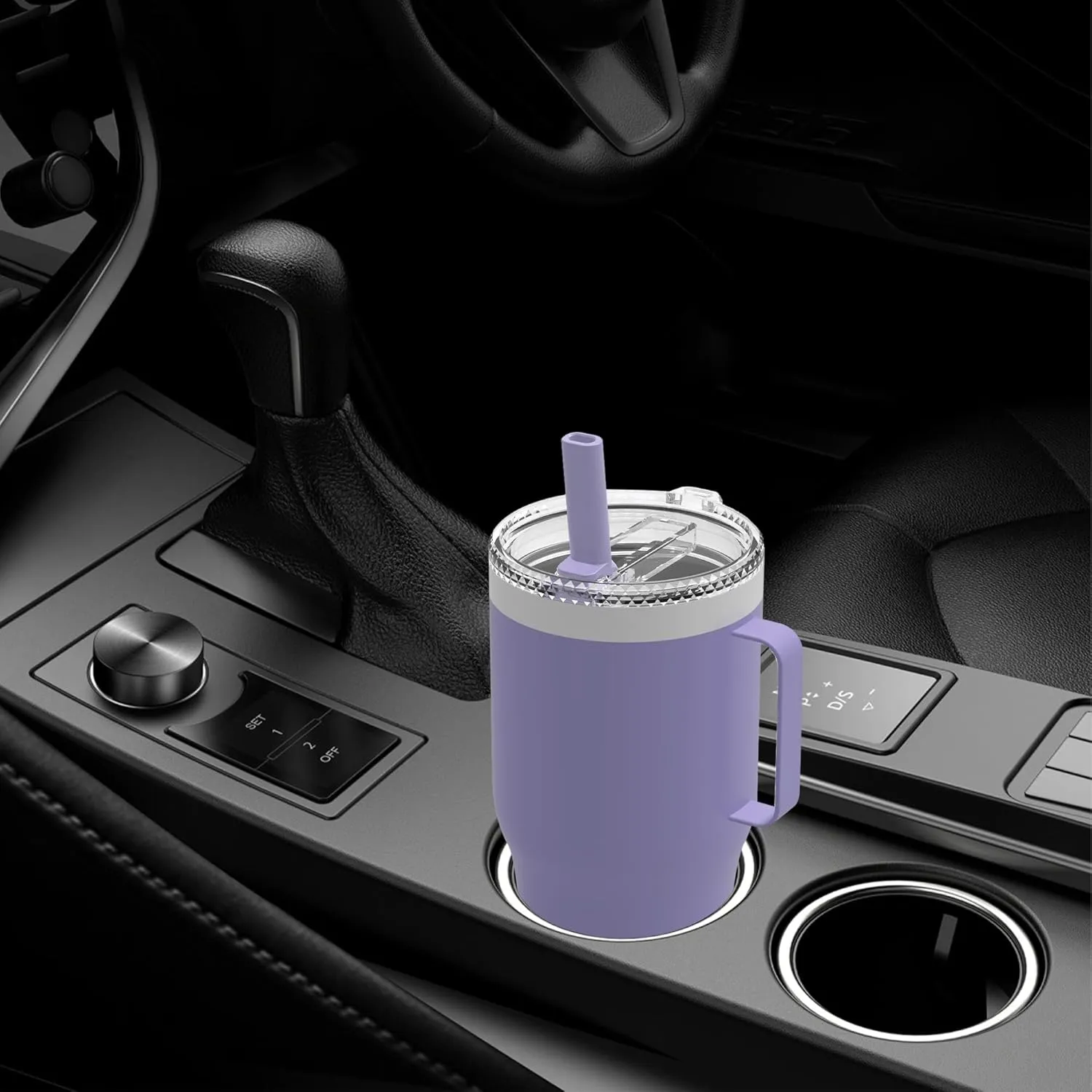 30 oz Straw Leak Proof Lid for YETI, Tumbler Lid for Yeti Rambler 30/32 oz Tumbler,26/35/42 oz Straw Mug,and Hydro Flask 32/40oz Travel Tumbler,Replacement Lid BPA Free(Red*2)