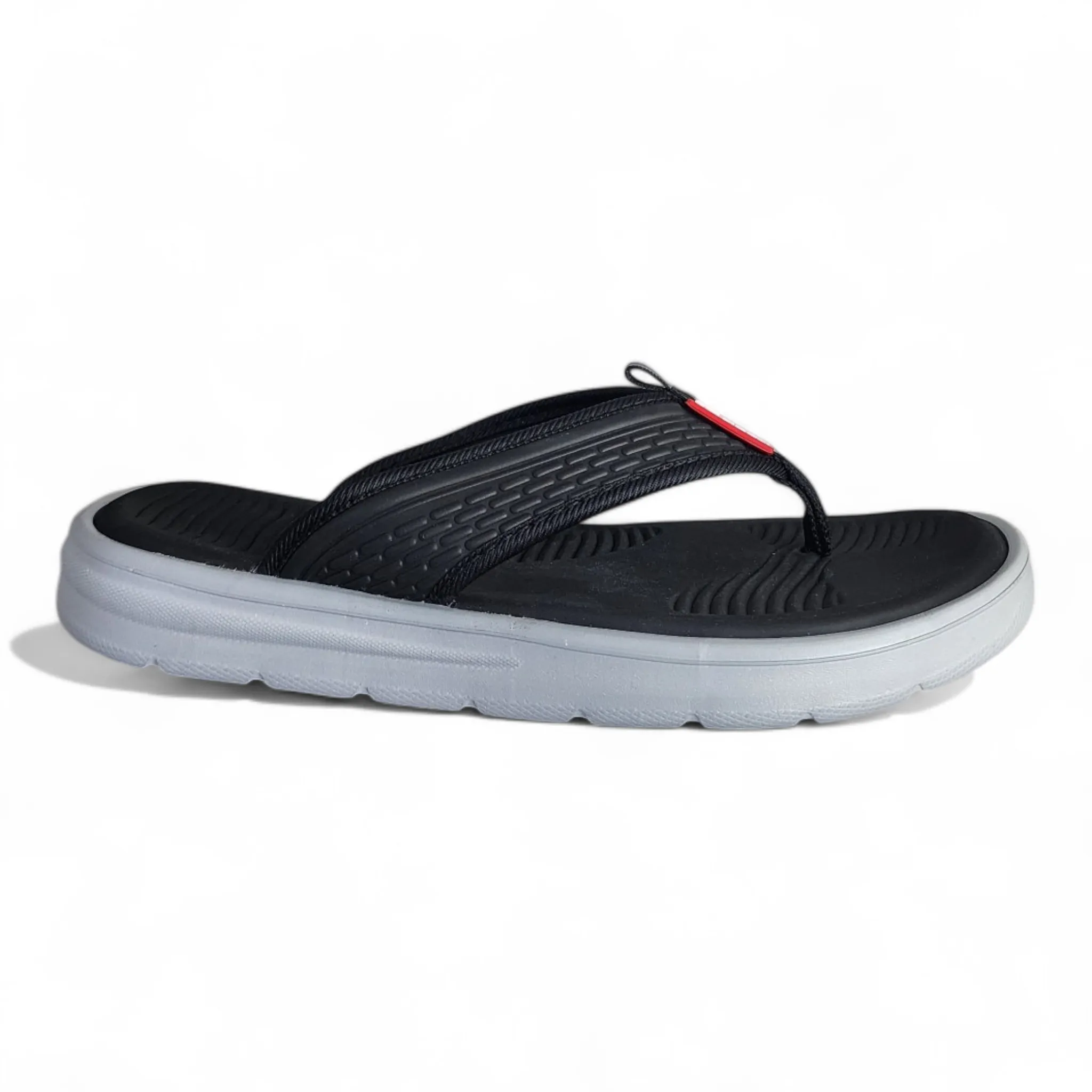 ADDA HELLO01 BLACK/GREY Men's Slipper/Chapple/Flip flop