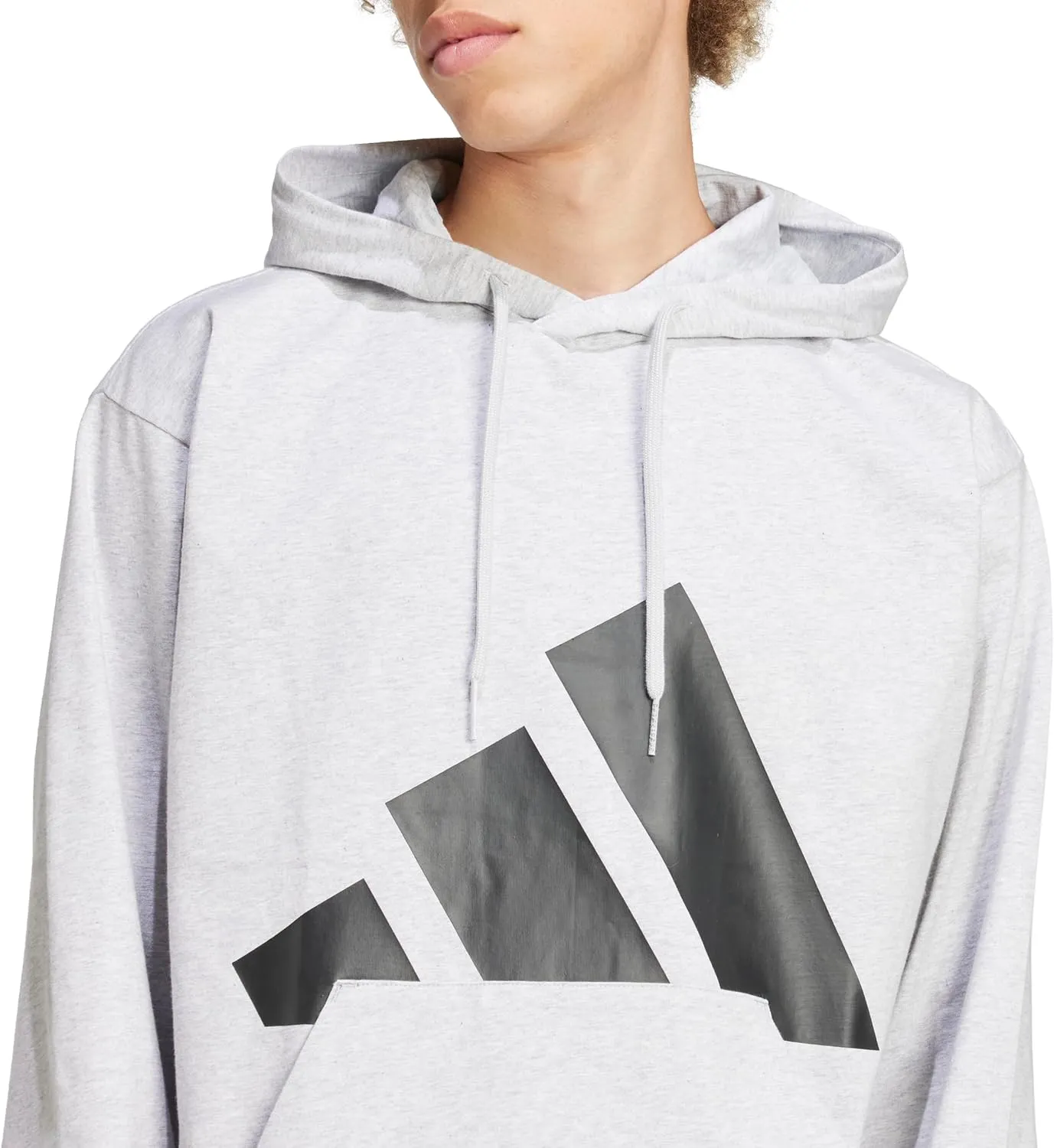 adidas Men's Essentials Big Logo Single Jersey Hoodie