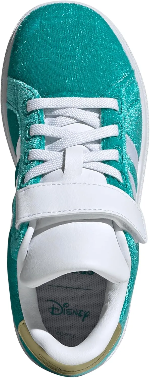 adidas Unisex-Child Disney Grand Court 2.0 Elastic Lace & Strap Sneaker