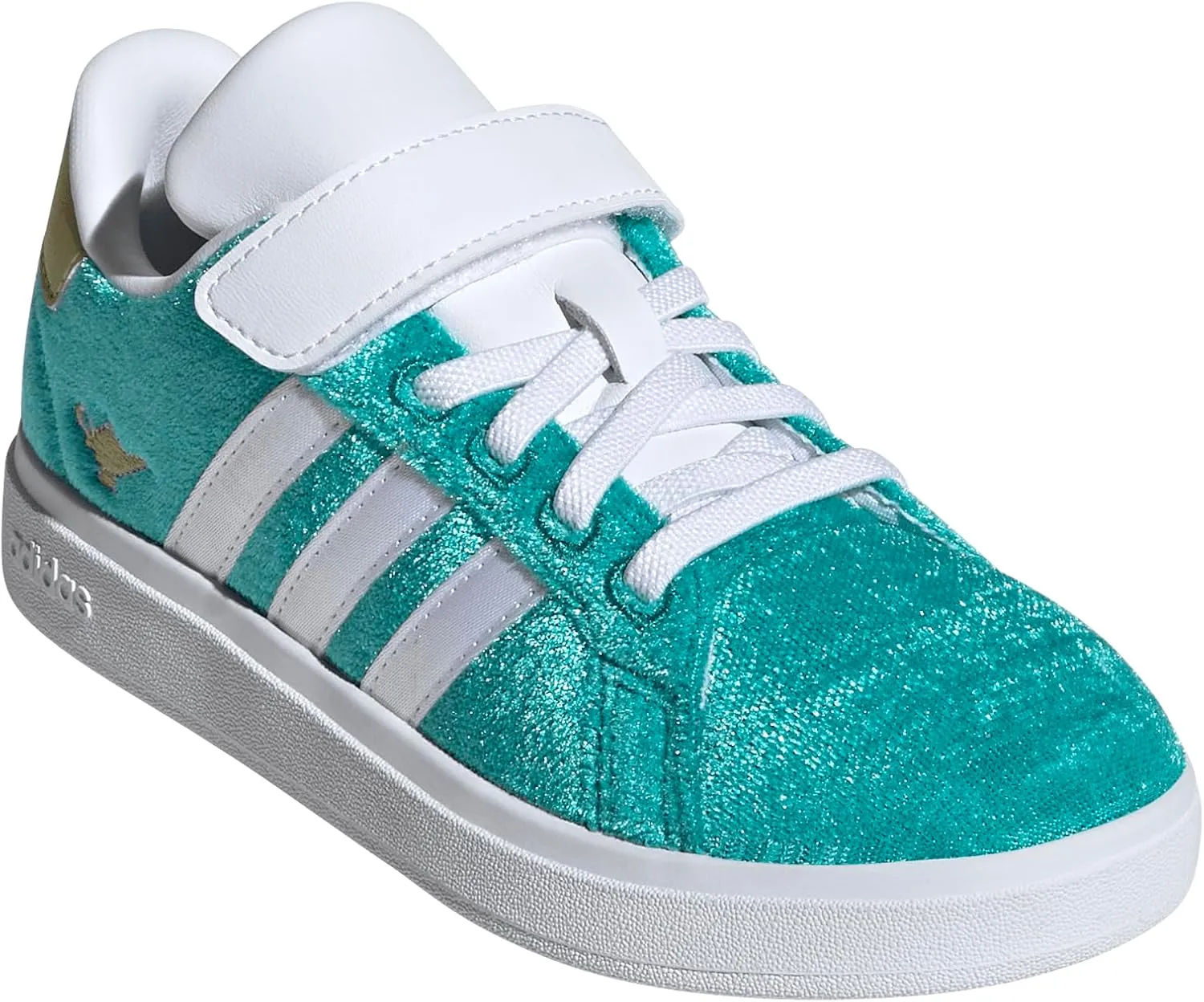 adidas Unisex-Child Disney Grand Court 2.0 Elastic Lace & Strap Sneaker