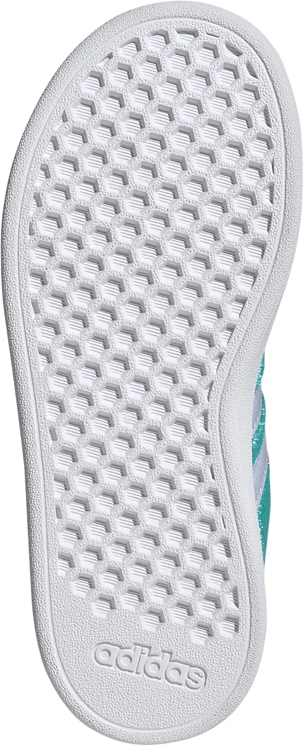 adidas Unisex-Child Disney Grand Court 2.0 Elastic Lace & Strap Sneaker