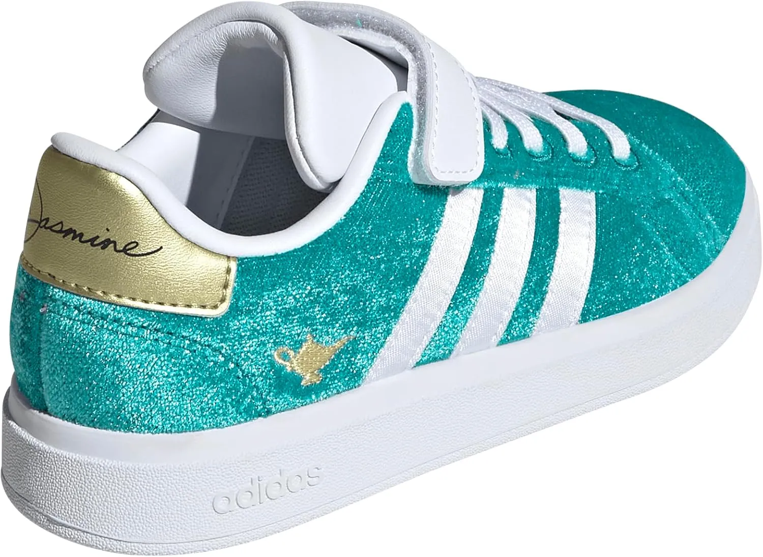 adidas Unisex-Child Disney Grand Court 2.0 Elastic Lace & Strap Sneaker