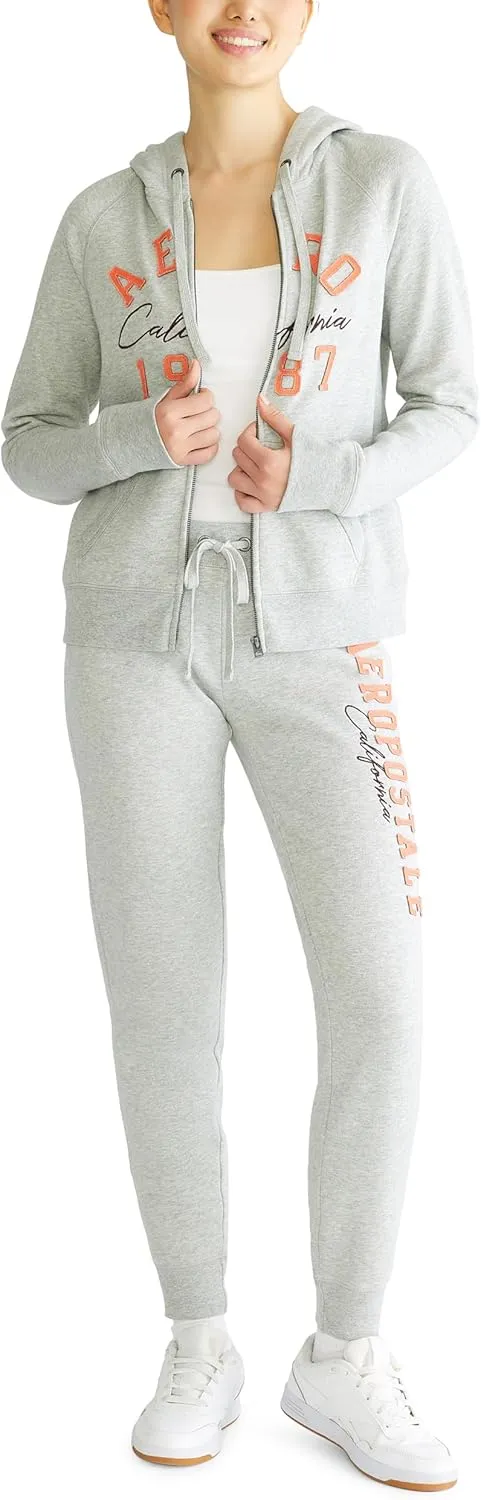 AEROPOSTALE Women's Aero Logo Cinch/Jogger Pant-Arches-Cali