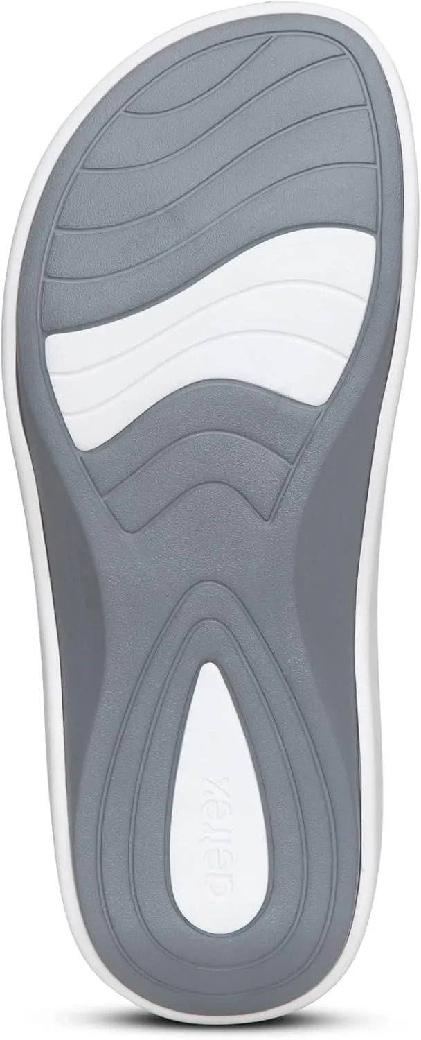 Aetrex Maui Orthopedic Flip Flops for Women Arch Support - Pressure Relief Water-friendly Shock Absorption Super Soft UltraSky EVA Foam Flip Flops