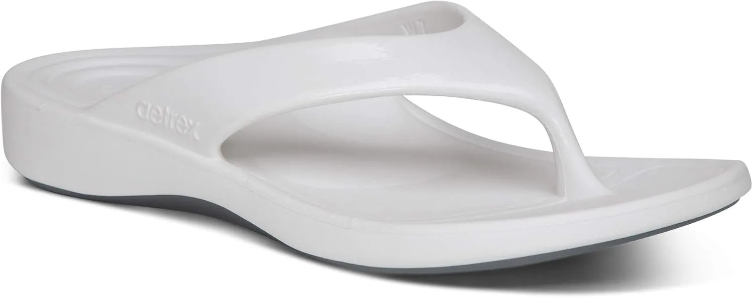 Aetrex Maui Orthopedic Flip Flops for Women Arch Support - Pressure Relief Water-friendly Shock Absorption Super Soft UltraSky EVA Foam Flip Flops