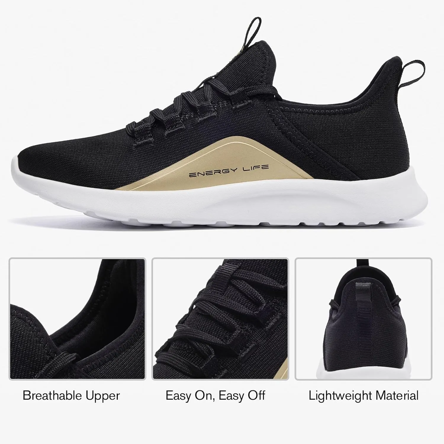 ALEADER Women's Energycloud Lightweight Slip On Walking Running Shoes
