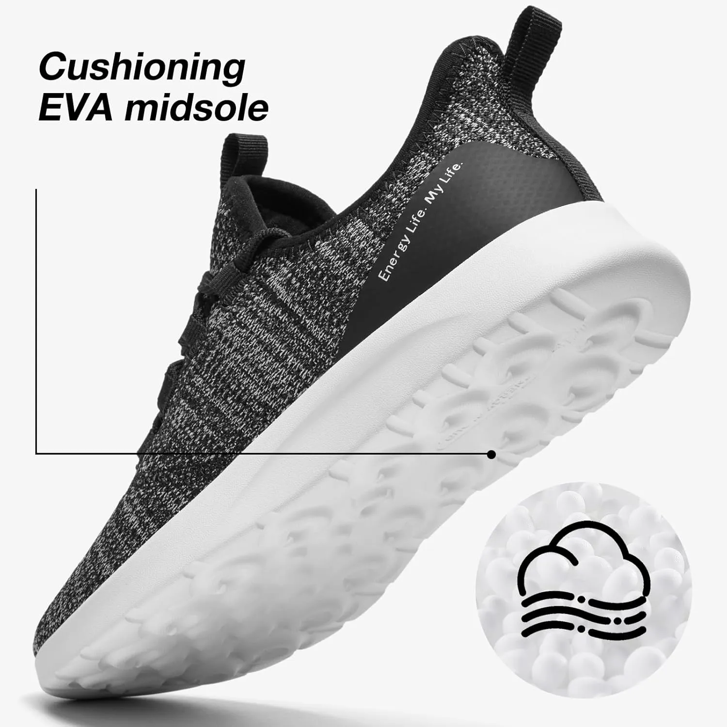ALEADER Womens Slip On Tennis Shoes, Energycloud Comfort Walking Sneakers