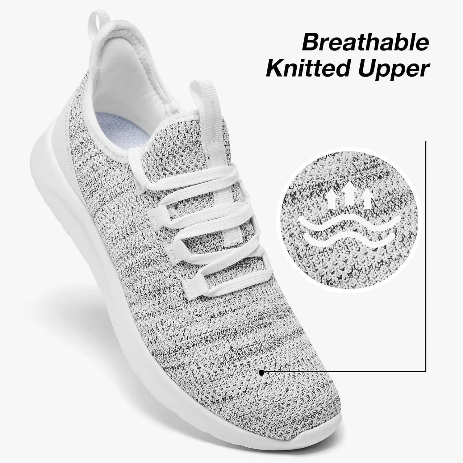ALEADER Womens Slip On Tennis Shoes, Energycloud Comfort Walking Sneakers