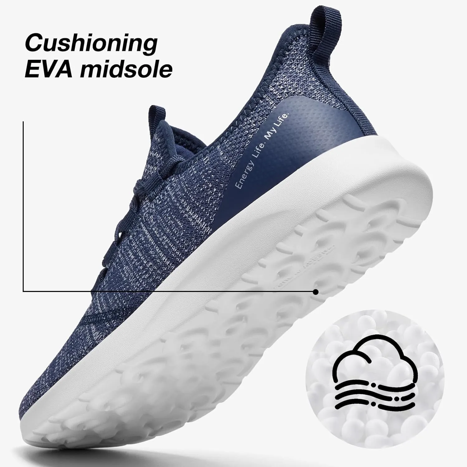 ALEADER Womens Slip On Tennis Shoes, Energycloud Comfort Walking Sneakers