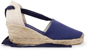 Almanera Authentic Spanish Espadrille Wedge Sandals for Women - Sustainable, Eco Friendly, Vegan Shoes. Classic Style, Organic Cotton Canvas Upper, Comfy Insole, Jute Midsole, Rubber Sole. Made in Spain