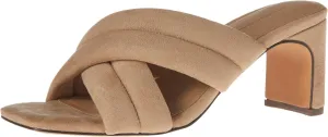 Amazon Essentials Women's Crossover Heeled Sandal with Padded Straps and Memory Foam Insole