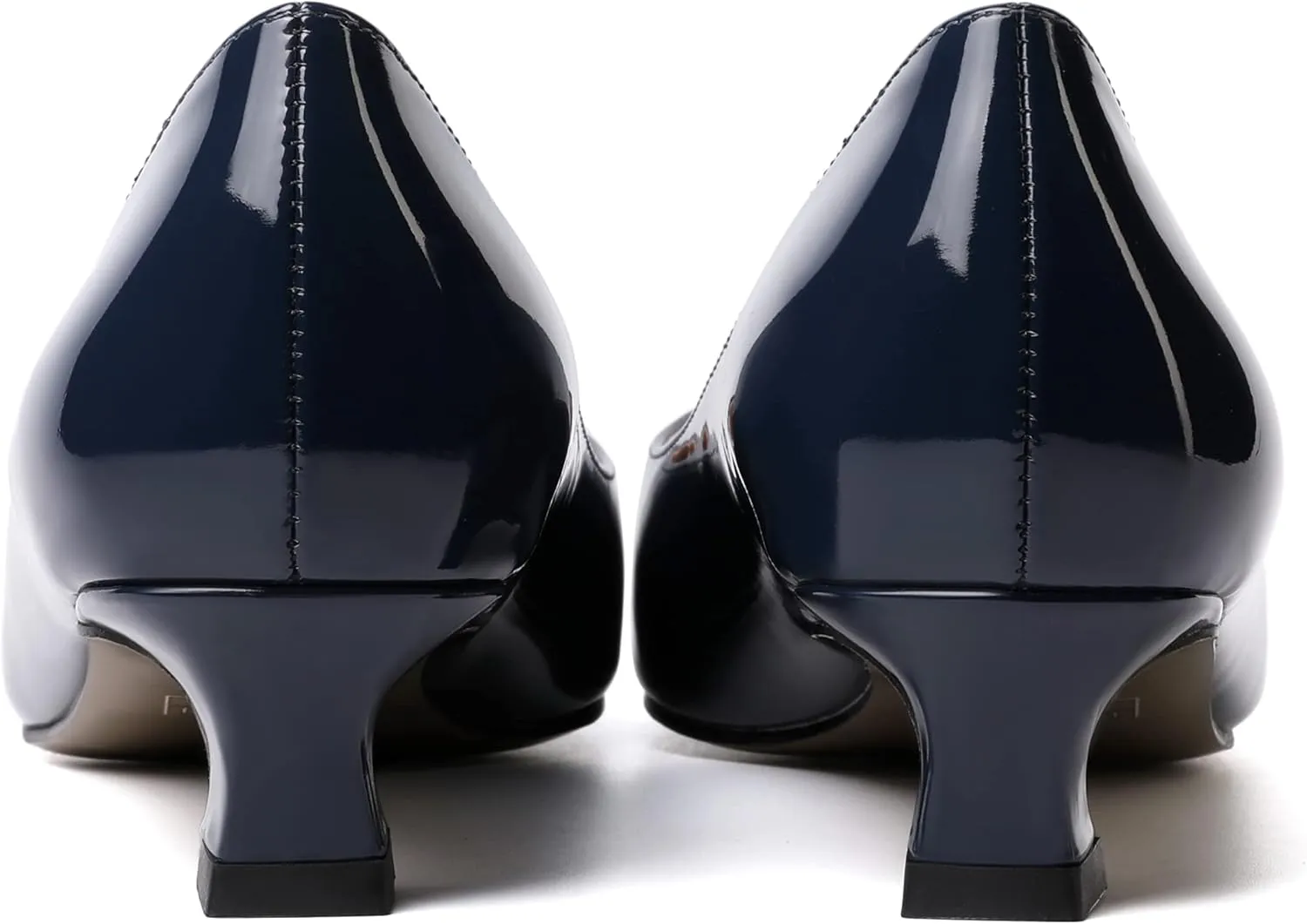 AMBELIGHT Womens Slip On Solid Casual Pointed Toe Office Suede Kitten Low Heel Pumps Shoes 1.5 Inch