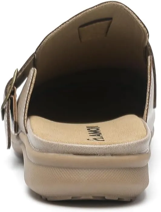Amoji Women Clogs Slip On Sandals Lady Mule Shoes 711