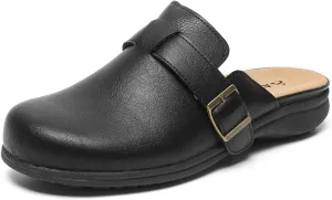 Amoji Women Clogs Slip On Sandals Lady Mule Shoes 711