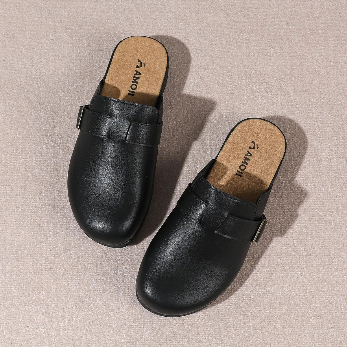 Amoji Women Clogs Slip On Sandals Lady Mule Shoes 711