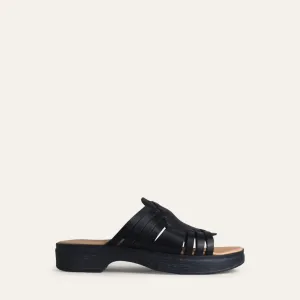 Andrea Black Mule Clog