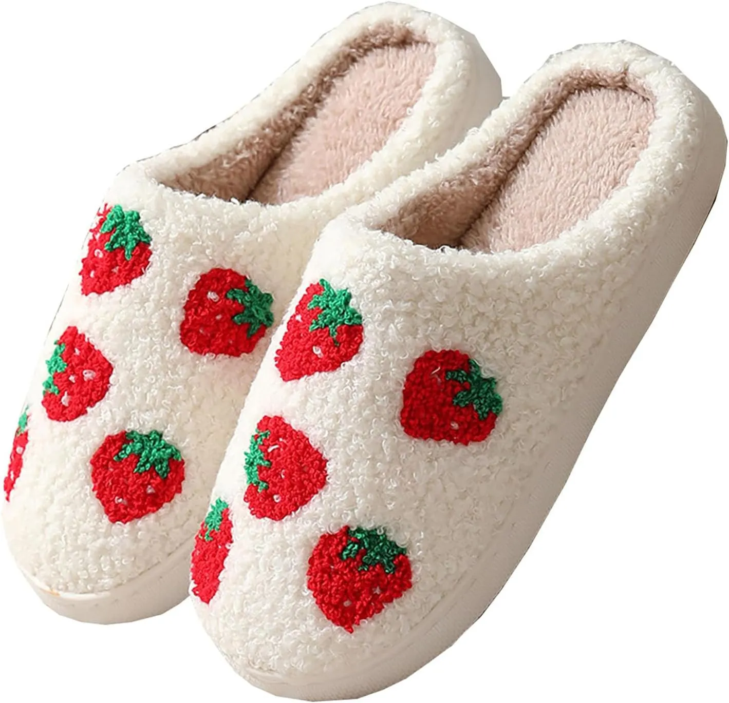 Animal Pattern Slippers - Hello Cat, Bear, Moose & Love Designs - Comfy Memory Foam Plush Cloud Slippers for Couples & Indoor Home