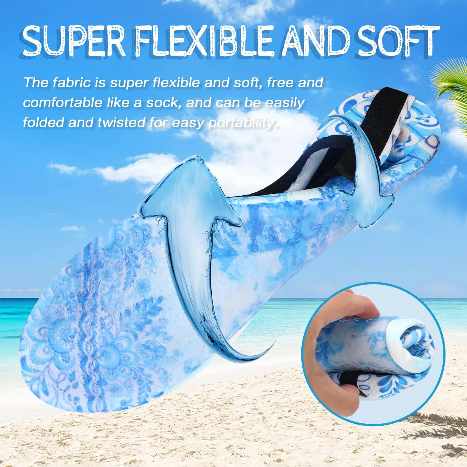 ANLUKE Water Shoes Barefoot Aqua Yoga Socks Quick-Dry Beach Swim Surf Shoes for Women Men