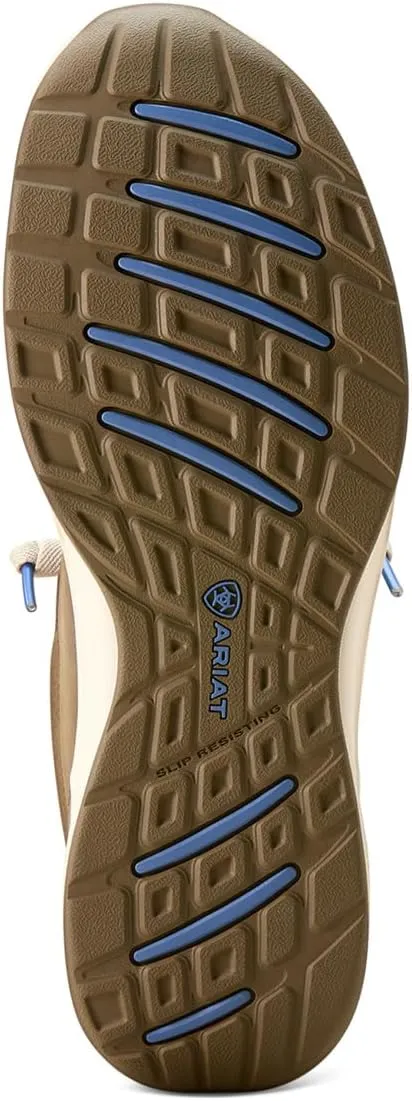 ARIAT Mens Buckeye Waterproof Slip On Casual Shoes - Brown
