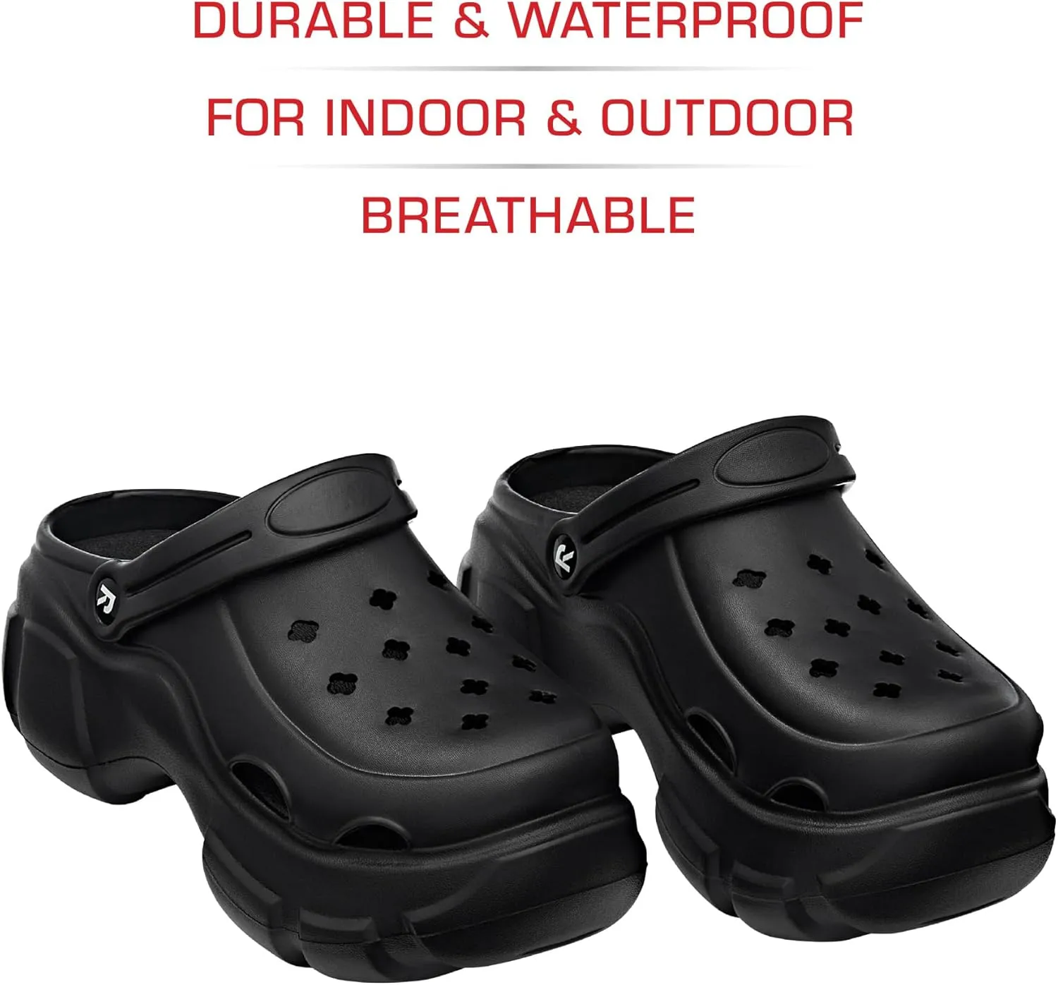 ARRIA AirClog Chunk & Classic Shoes, Unisex, Lightweight Slip-On Clogs with 360° Comfort, Breathable, Quick-Dry, Customizable Charms for Travel, Beach, Nurses, Gym & Home