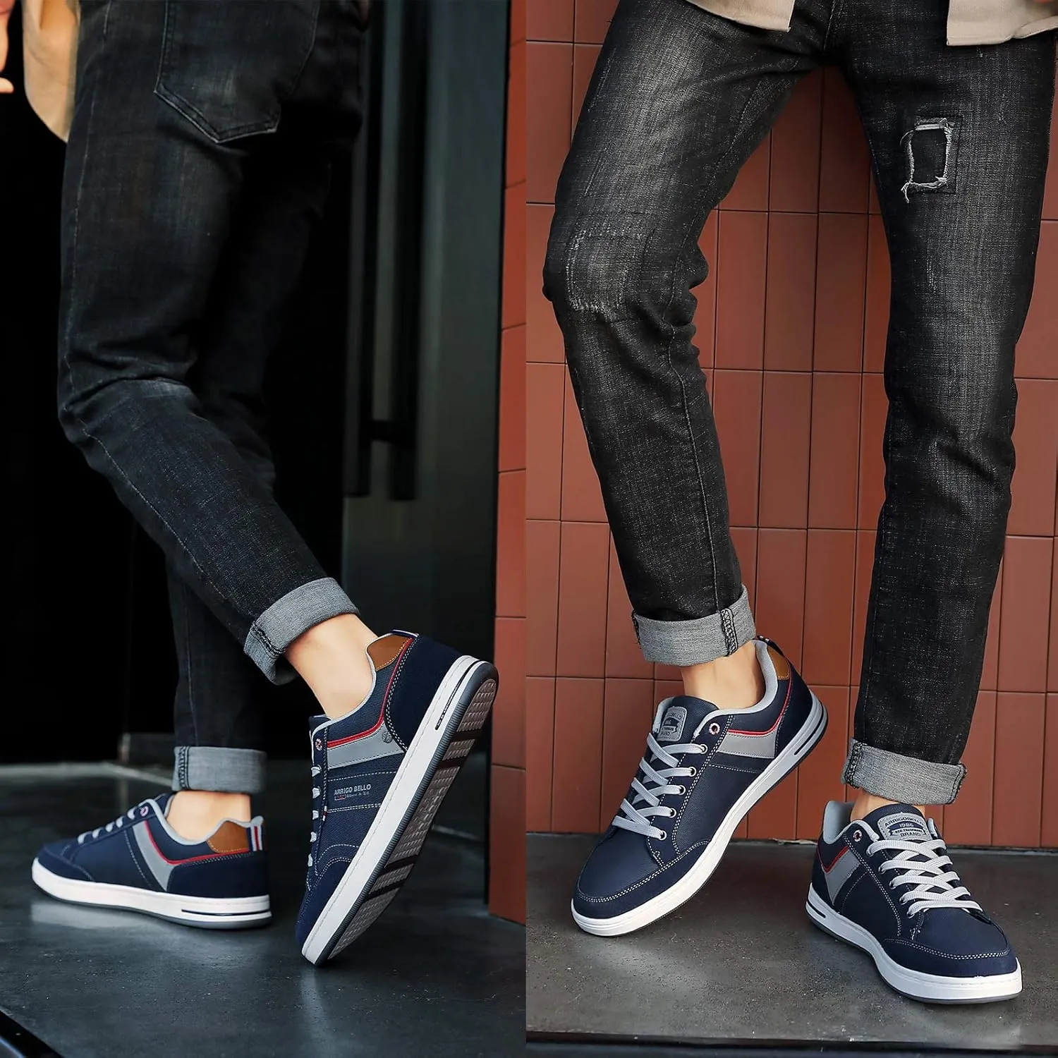 ARRIGO Bello Sneakers for Men Casual Shoes Low Top Comfortable Walking Shoes