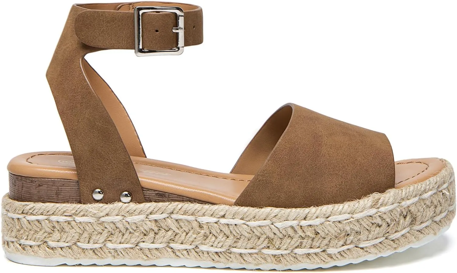 Athlefit Women's Platform Espadrille Wedge Sandals Comfortable Open Toe Buckle Sandals for Summer Casual