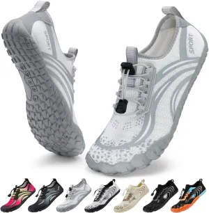 ATHMILE Water Shoes for Women Men Quick Dry Beach Barefoot Aqua Swim Shoes Non-Slip for Wading Rafting Hiking Kayaking