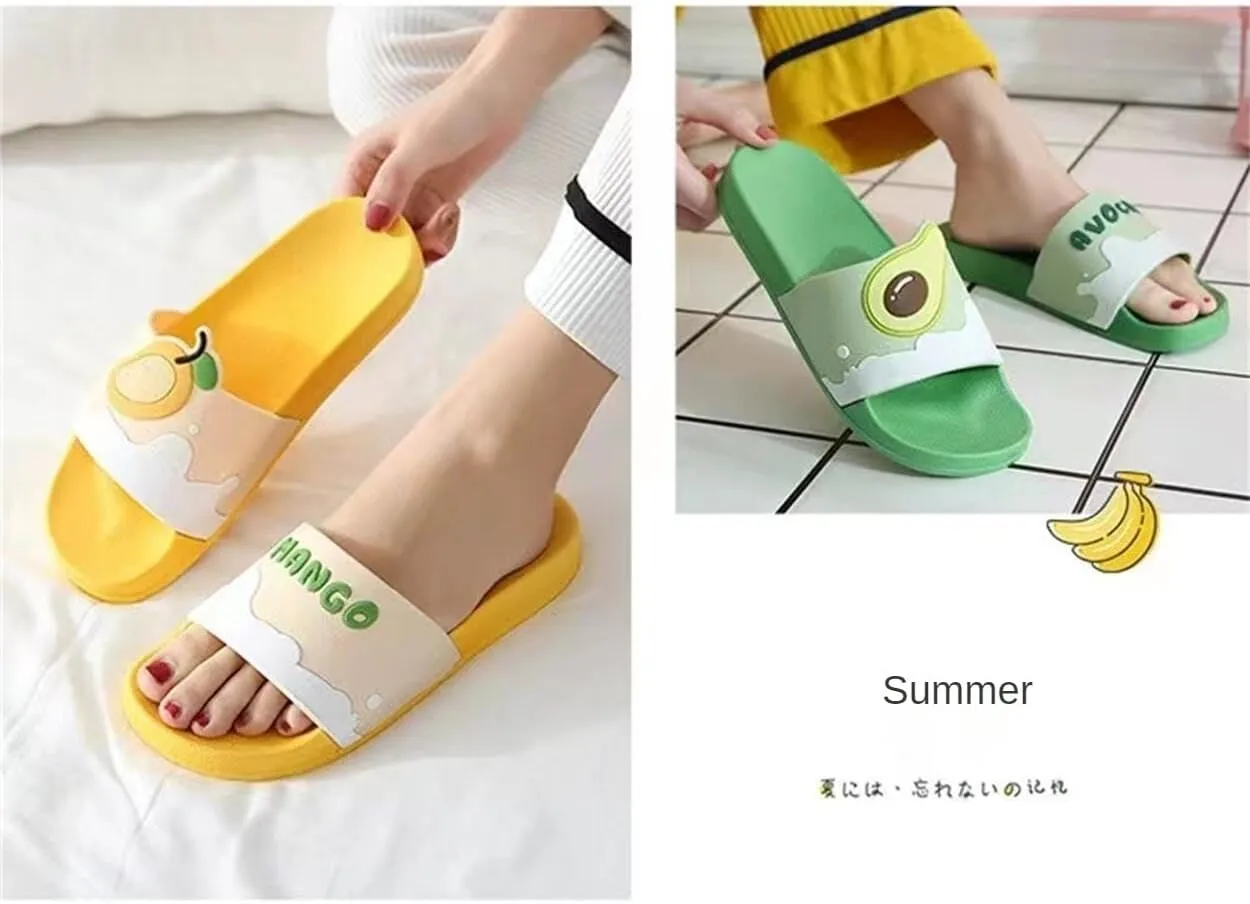 Avocado Slippers Sandals Women With High Rebound Sole Non Slip Outdoor Indoor Footwear For Beach Travel Shower Flip Flops