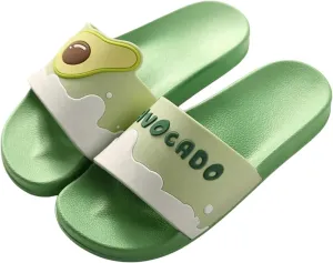 Avocado Slippers Sandals Women With High Rebound Sole Non Slip Outdoor Indoor Footwear For Beach Travel Shower Flip Flops