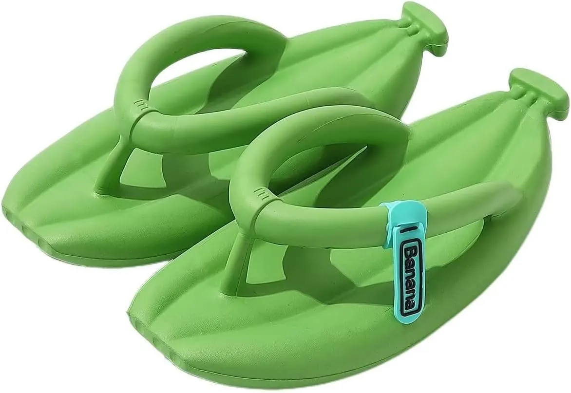 Banana slippers summer novelty shape non-slip Extremely Comfy clip toe flip flop slippers creative gift Unisex