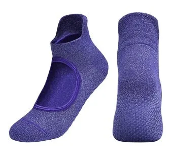 Bandage Yoga Socks Anti-Slip Quick-Dry Damping Pilates Ballet Socks Good Grip For Women Cotton Socks
