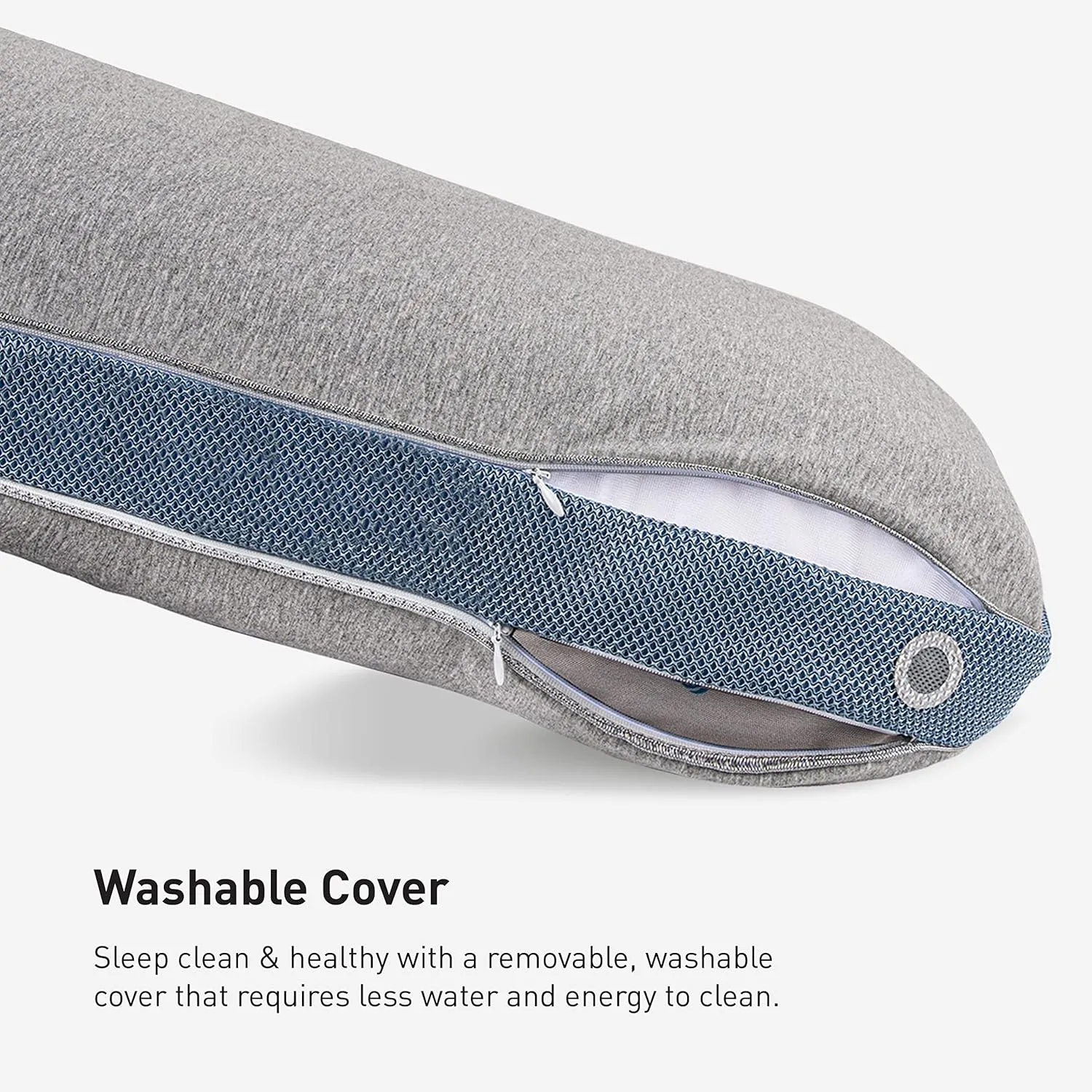 Bedgear Flow Performance Pillow - Size 2.0 - Hybrid Design Firmness Bed Pillows for All Sleep Positions - Maximum Breathability - Washable Cover - 20" W x 26" L x 5.75" H