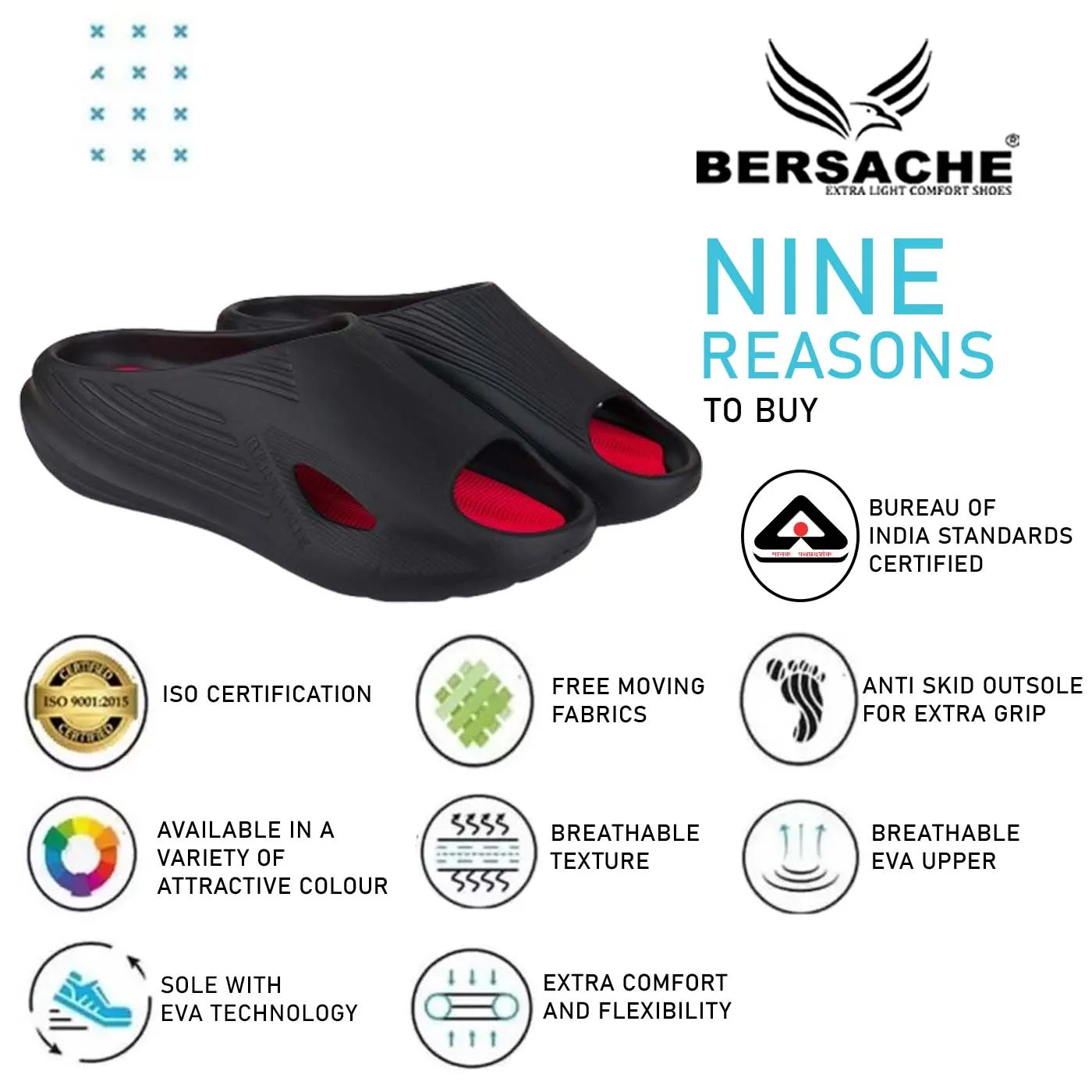 Bersache Extra Soft Classic Casual with  Regular wear with Ultra Soft & Flexibility Technology Flip Flop for Men's & Boy's (6147-Black)