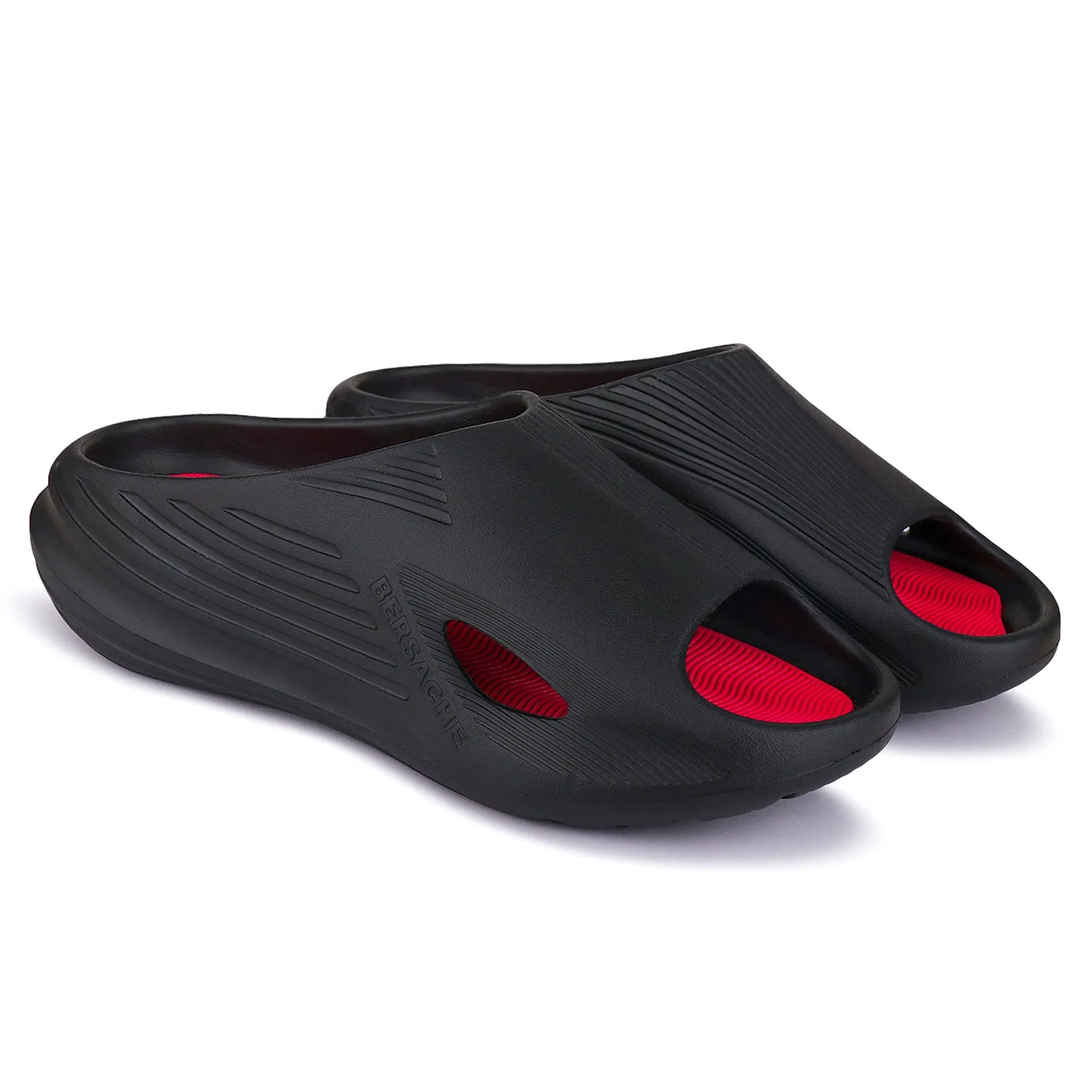 Bersache Extra Soft Classic Casual with  Regular wear with Ultra Soft & Flexibility Technology Flip Flop for Men's & Boy's (6147-Black)
