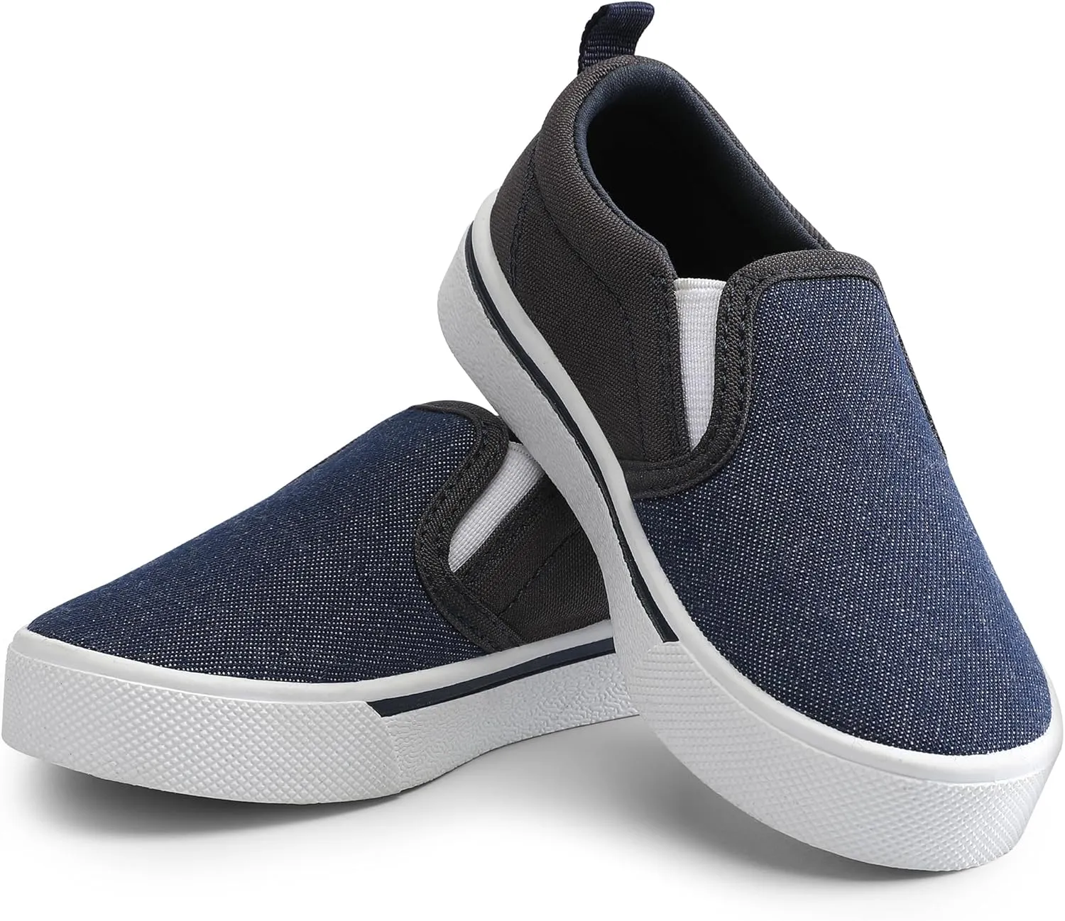 Bigwow Toddler Boys Girls Canvas Sneakers Little Kid Low Top Slip On Lightweight Comfy School Casual Tennis Sneaker Walking Shoes