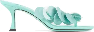 Black Flip Flop Heels Sandals for Women with Plastic Disc Straps Comfortable Slip on Open Toe Kitten Heel Thong Sandal Casual Summer Dressy Shoes.