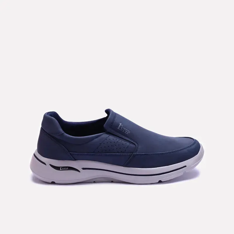 Blue Comfy Slip On Sneakers 0120567