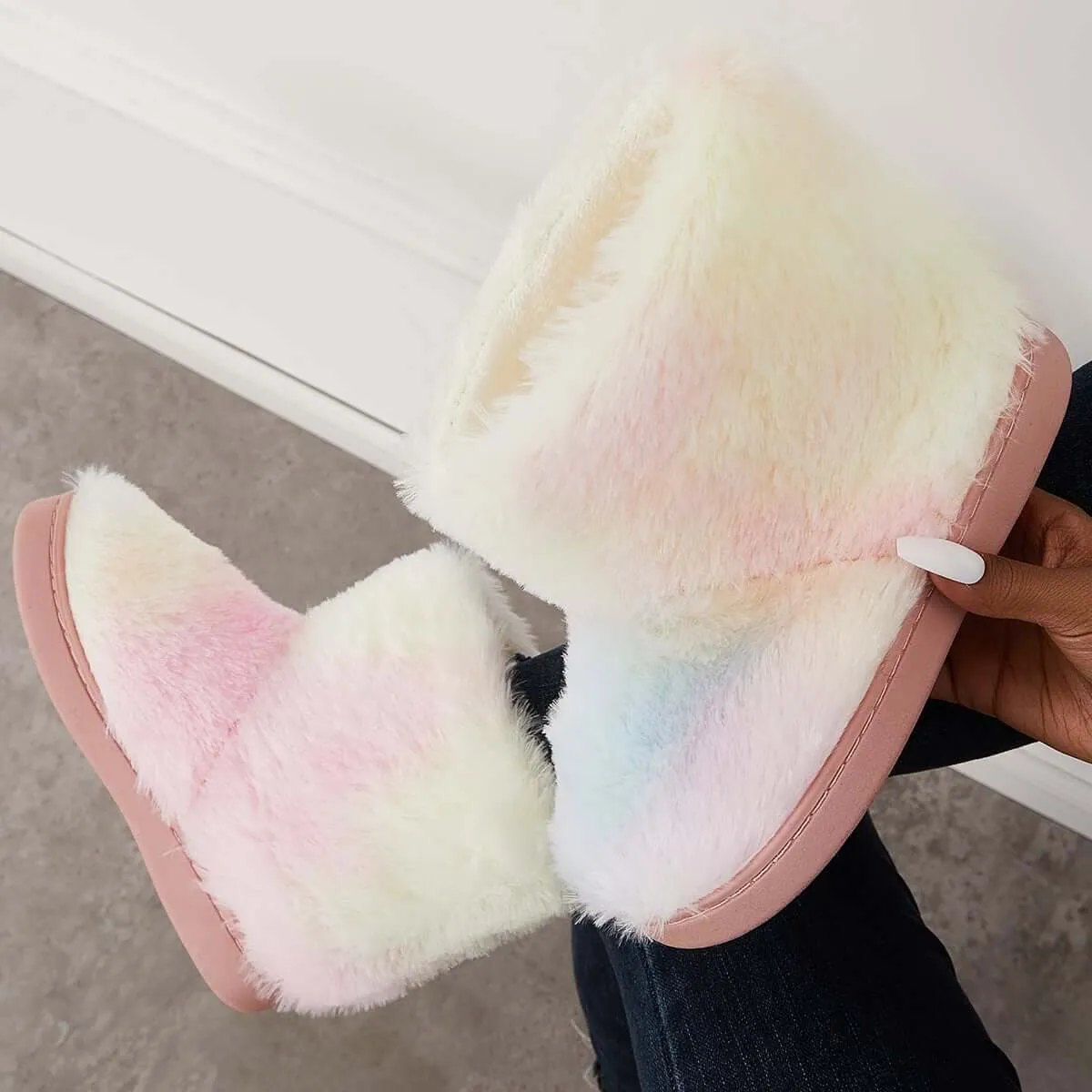 Boots Boot Verified Snow Indoor Flat Shoes Low-cost Furry Winter Ankle Warm