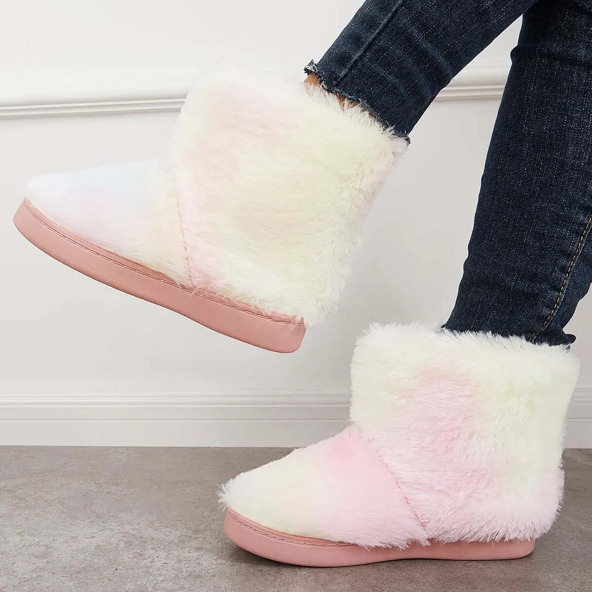 Boots Boot Verified Snow Indoor Flat Shoes Low-cost Furry Winter Ankle Warm