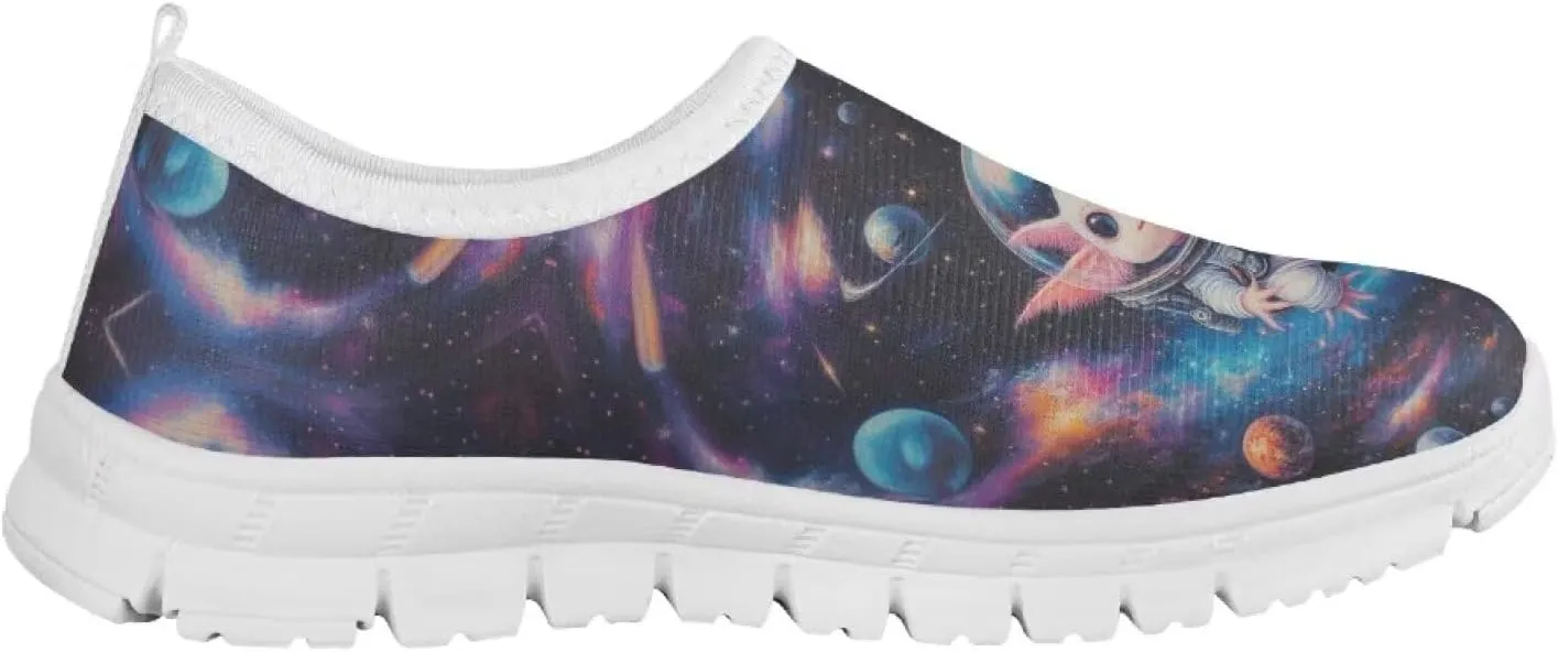 Boys Slip On Sneakers Cool Galaxy Themed Tennis Shoes Running Shoes