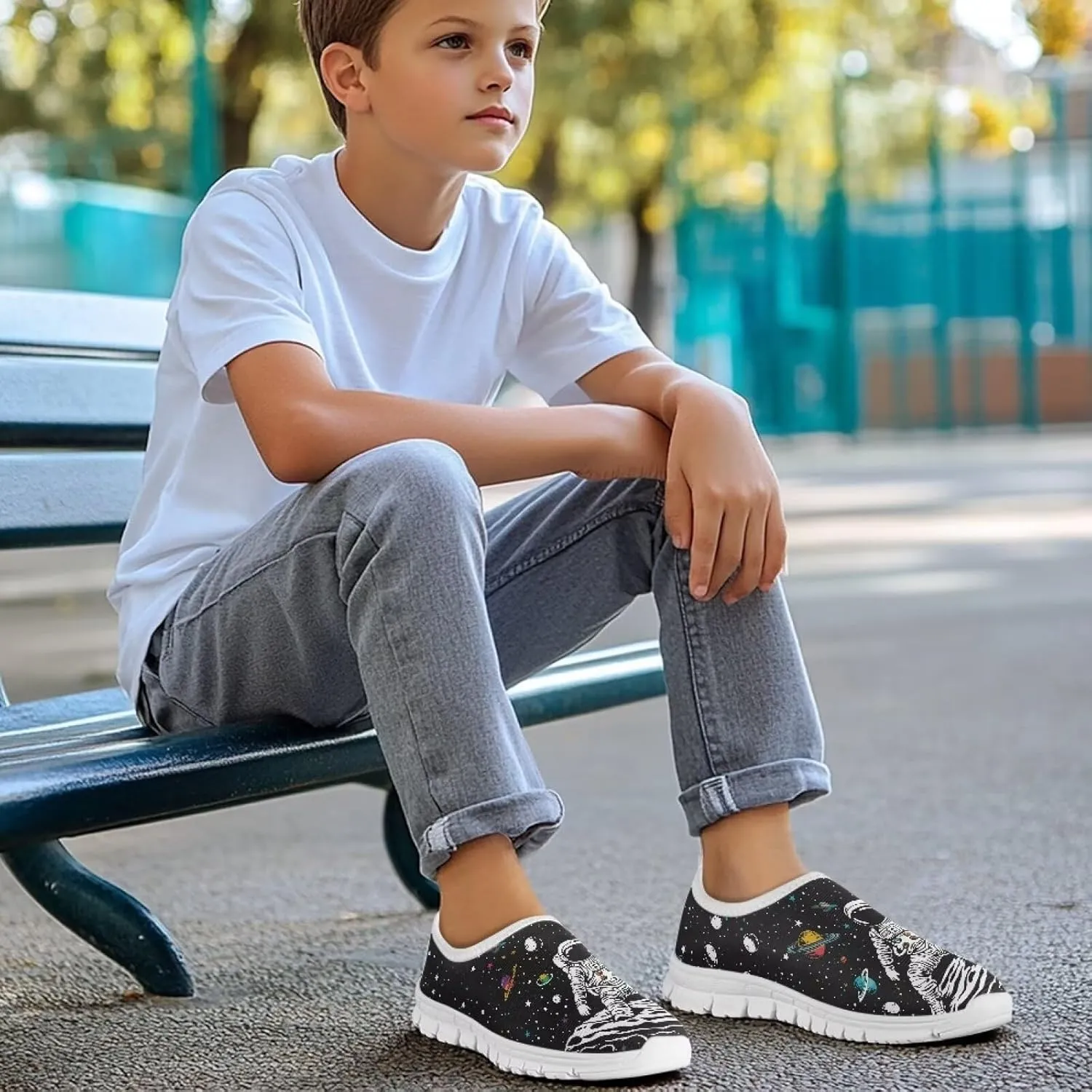 Boys Slip On Sneakers Kids Tennis Shoes Cool Running Athletic Shoes