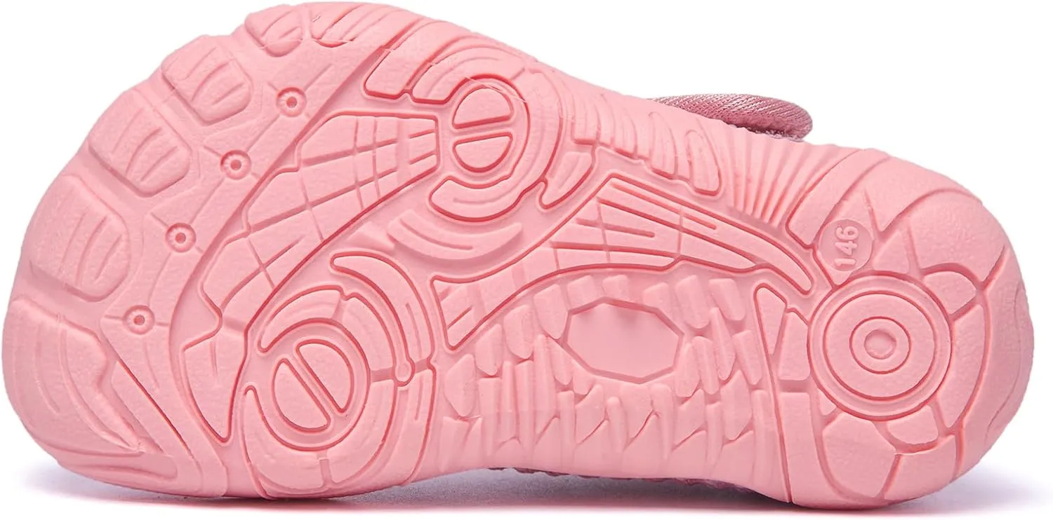 Boy's Toddler Water Shoes Girl's Quick Dry Beach Swim Shoes Cute Non-Slip Lightweight Barefoot Aqua Shoes(Baby/Toddler)
