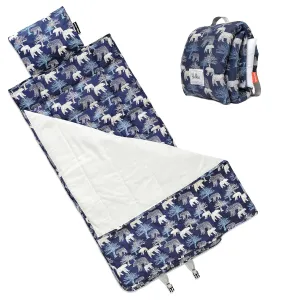 Bulkie Toddler Nap Mat - Sleep Mat for Kids Daycare and Preschool - Folds Up to Carry on Back - Bears