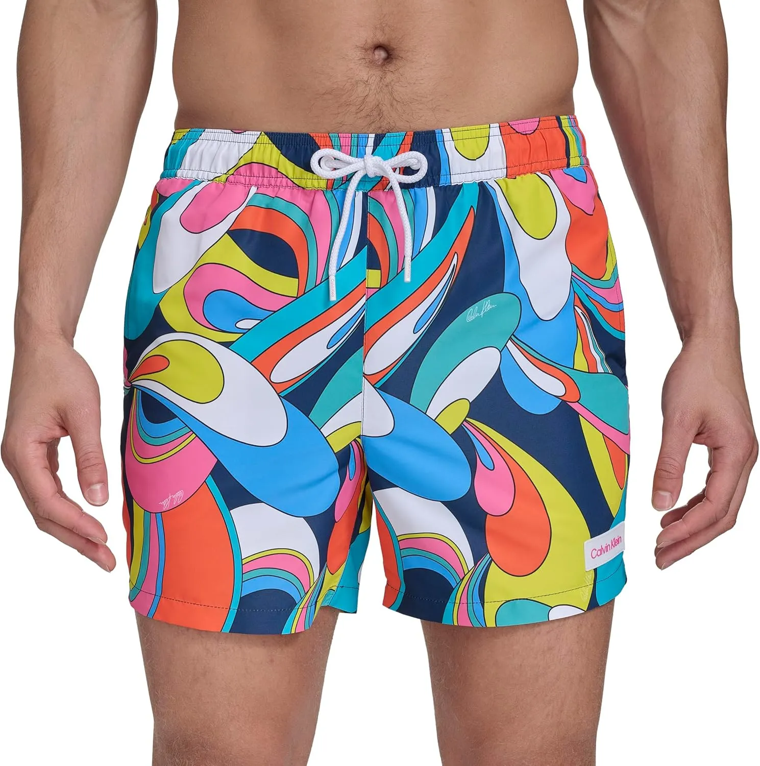 Calvin Klein Men's Volley Quick Dry Lightweight Swim Trunk