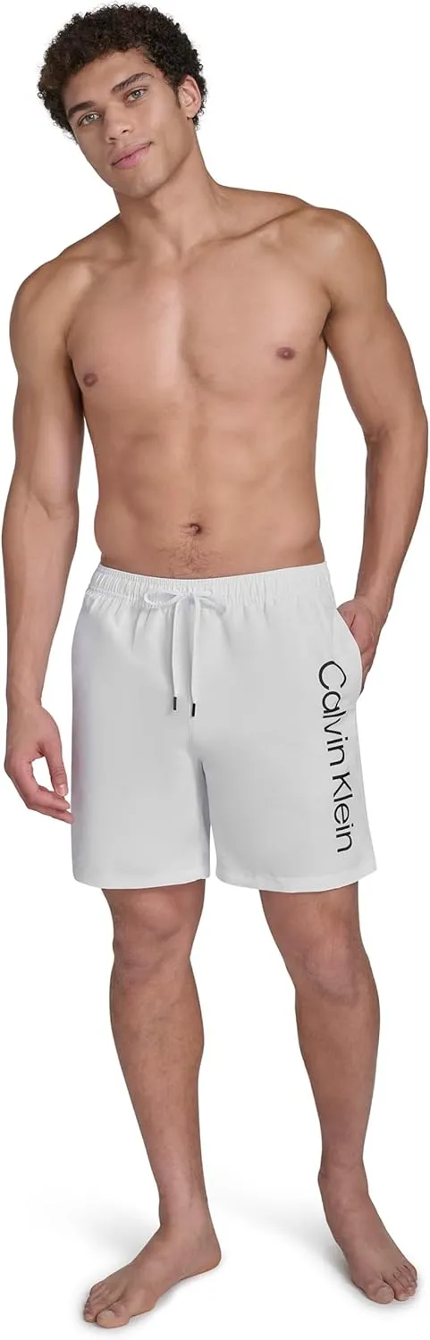 Calvin Klein Men's Volley Quick Dry Lightweight Swim Trunk