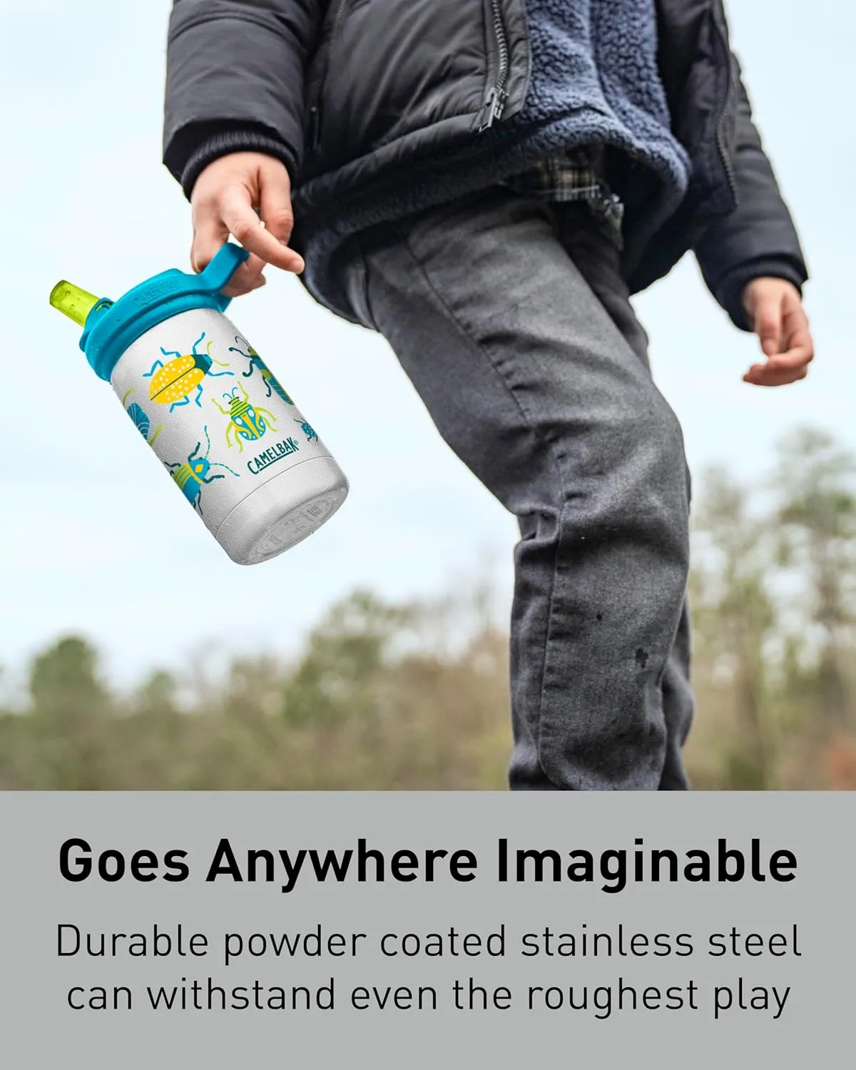 CamelBak Eddy  Kids Bite Valve Straw Insulated Stainless Steel Water Bottle
