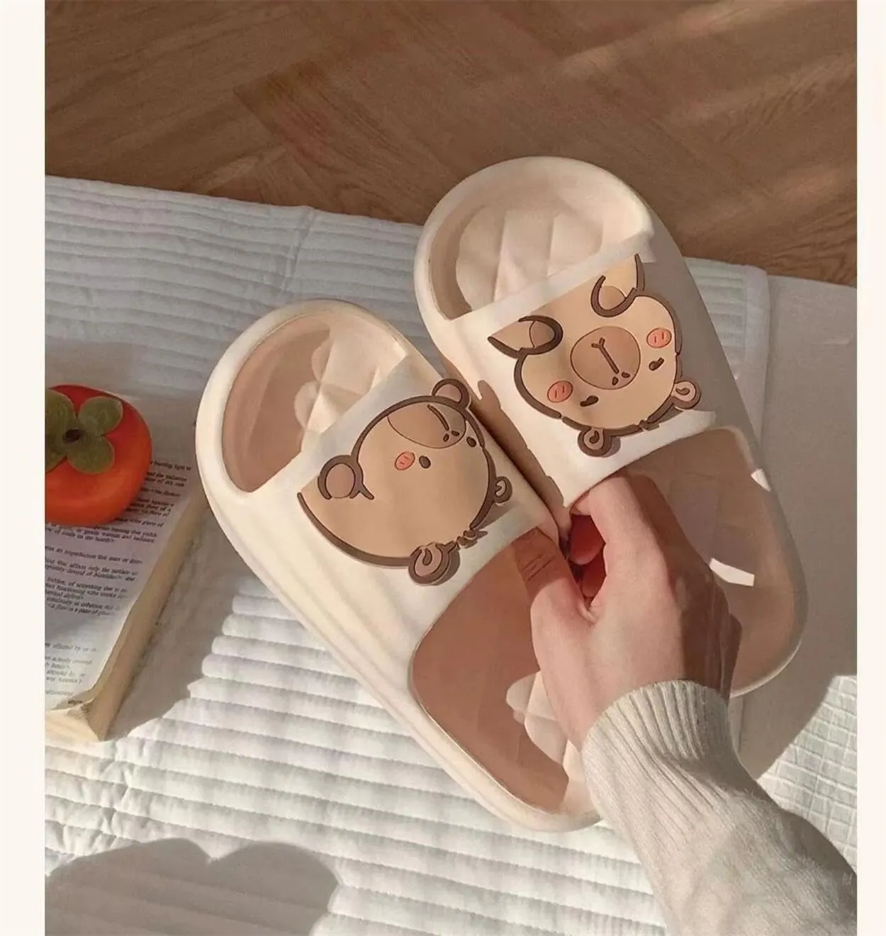 Capybara Cartoon Slippers Sandals Women Non Slip - Outdoor & Indoor Footwear For Beach Travel Shower Flip Flops Women
